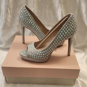 Elegant Silver High Heels